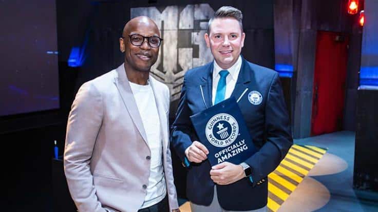 Welby Altidor Unveils Record-Breaking Touchscreen Display for Hunger Games Attraction