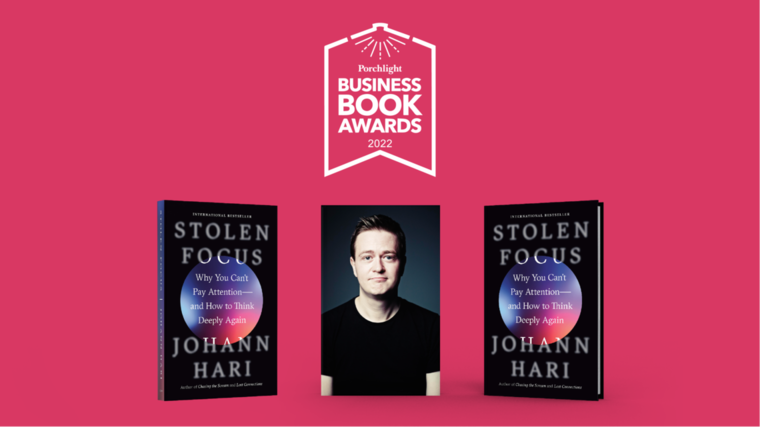 Johann Hari’s New York Times Bestseller Named Porchlight’s Business Book of the Year