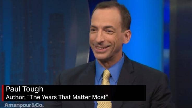 Paul Tough Talks to PBS’ Amanpour & Co., on Education Inequality and His New Book, The Years That Matter Most