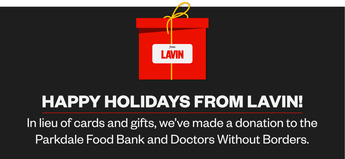 Happy Holidays from The Lavin Agency!